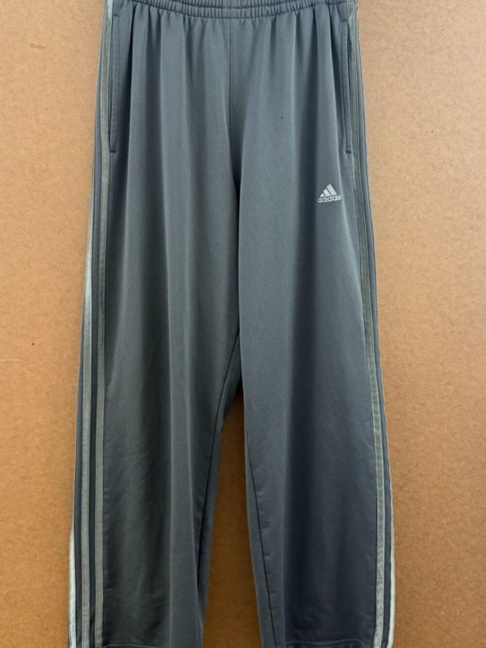 Adidas Gray Mesh Track Pants S